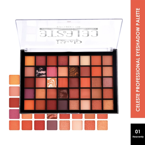 Celeste Professional Eyeshadow Palette -01- Heavenly